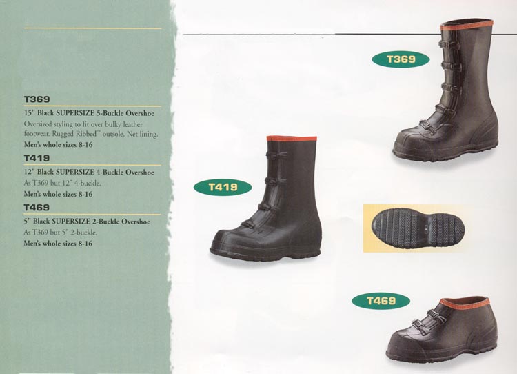 galoshes with buckles